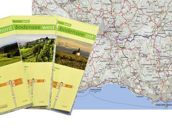 Drei Wanderkarten – eine Region